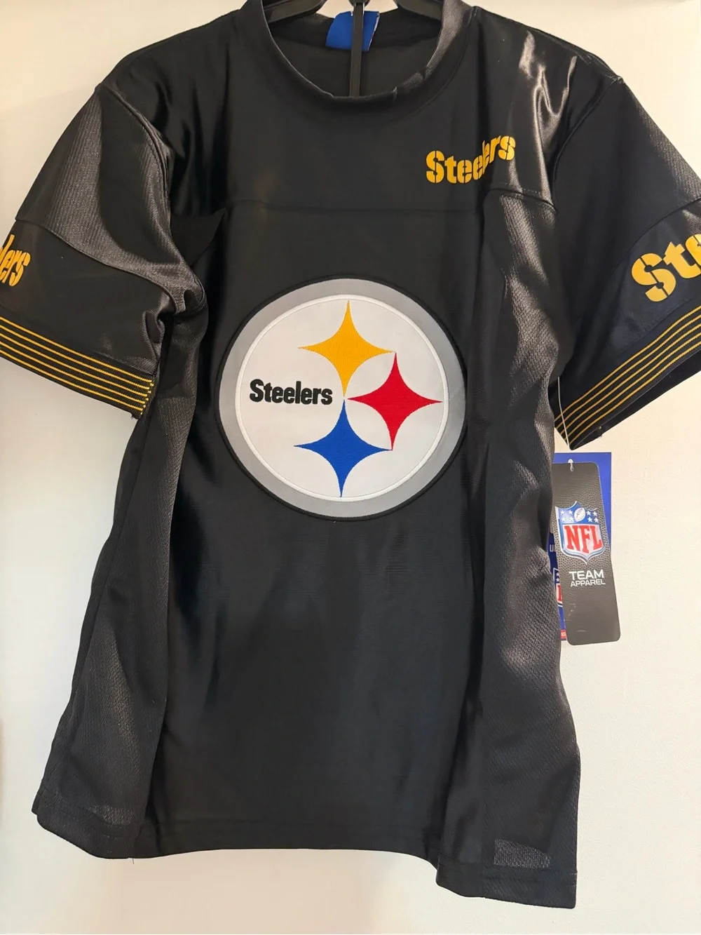 NEW Pittsburgh Steelers Kids Black Short Sleeve Jersey